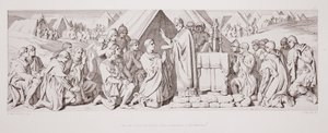 De avond voor de slag, vrome naleving van de Normandiërs, uit 